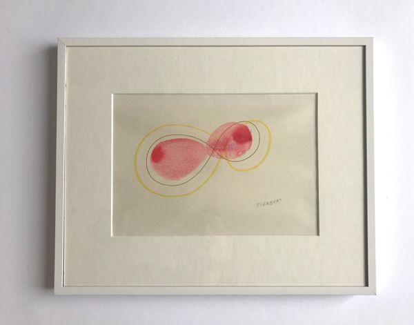 Dessin original signé au crayon Jean Piaubert, Sans titre, c .1960