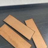 Vintage 1960 String wall shelf in gold wood - 60 x 50 cm