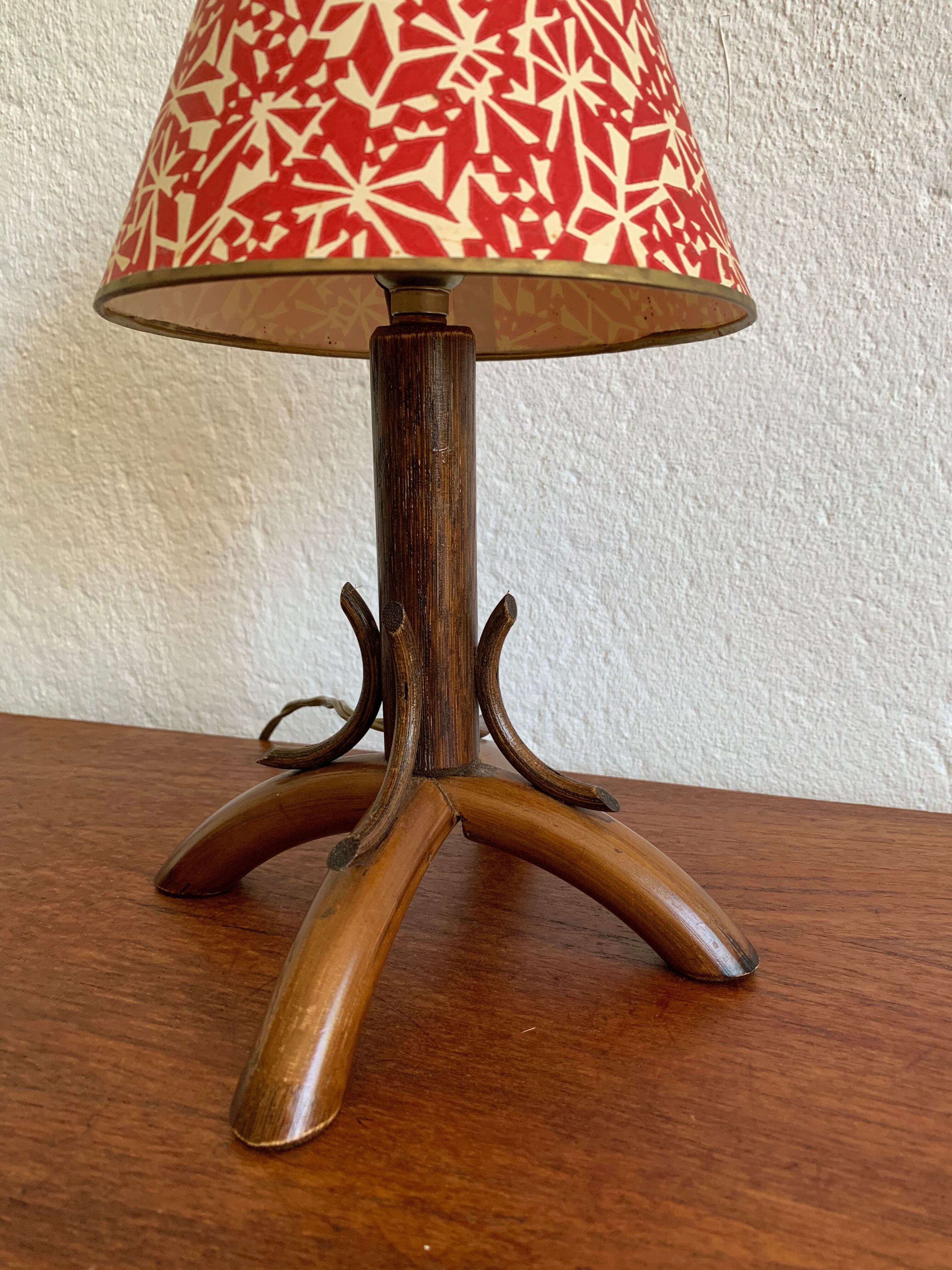 Vintage wooden lamp 50/60s