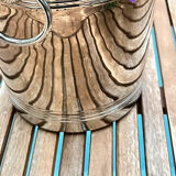 Silver metal champagne bucket