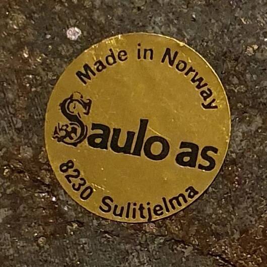 Vintage stone candleholder made by Saulo AS in Sulitjelma, Norway