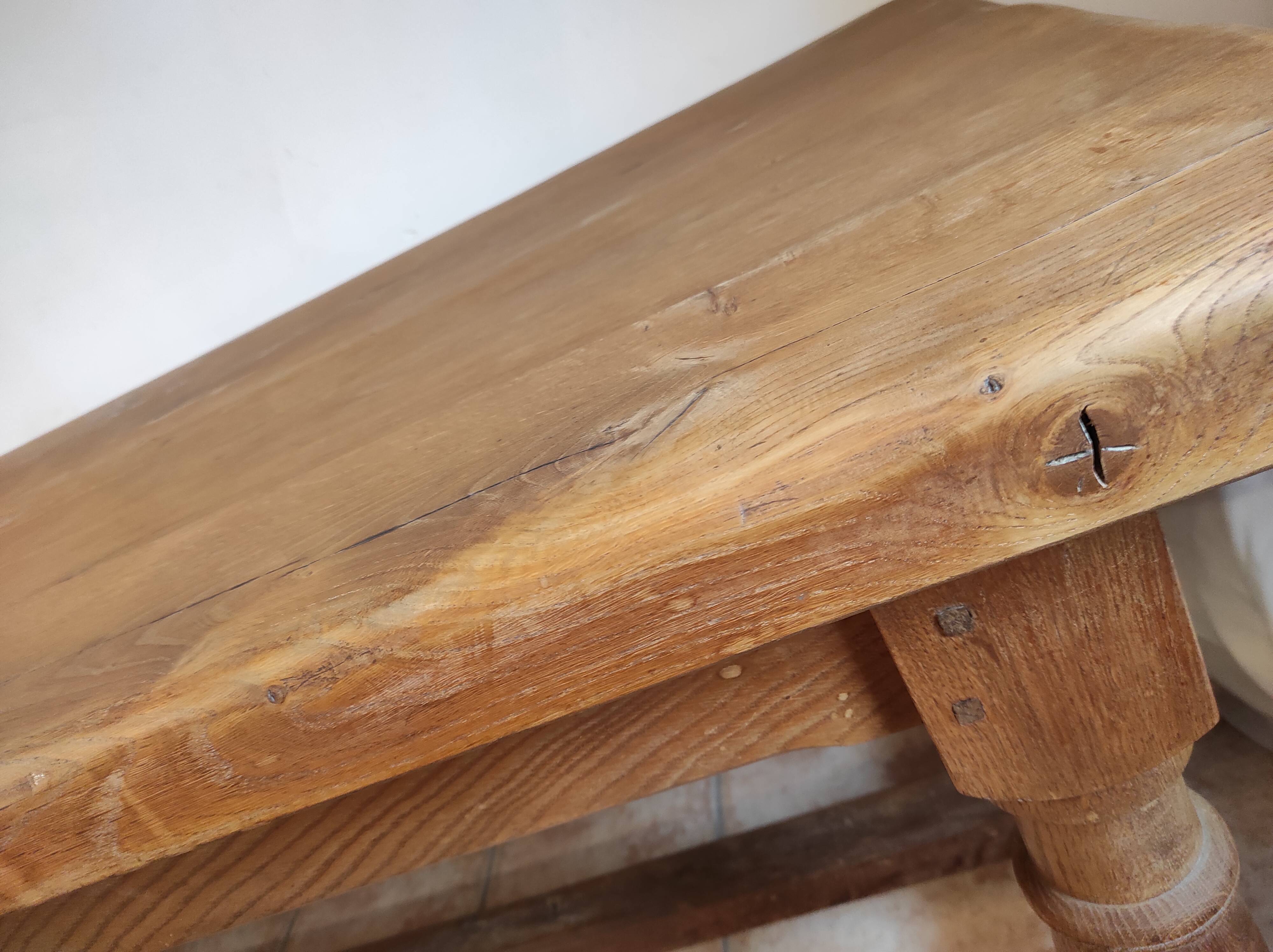 Oak farmhouse table