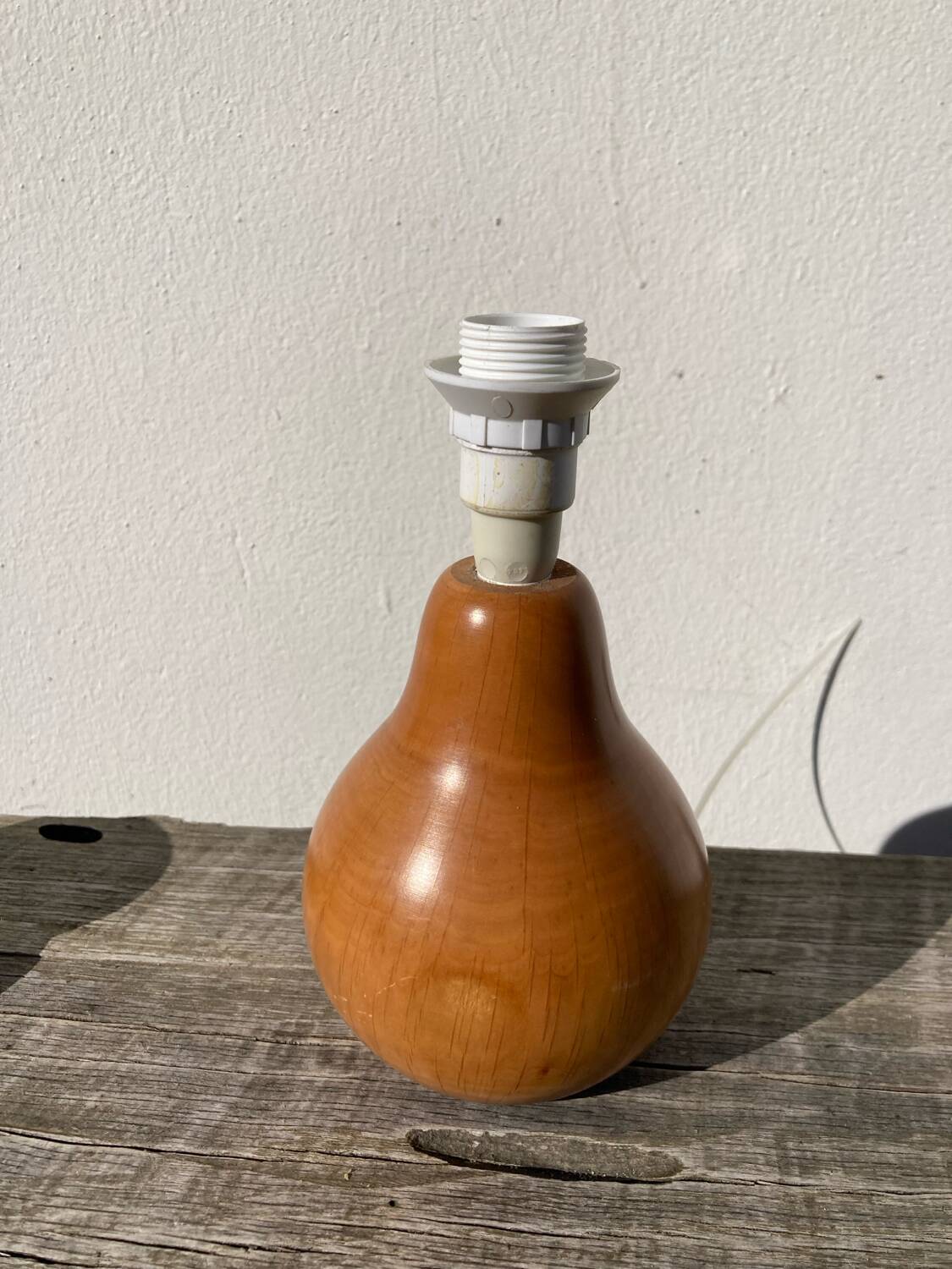 Wooden pear lamp 1980