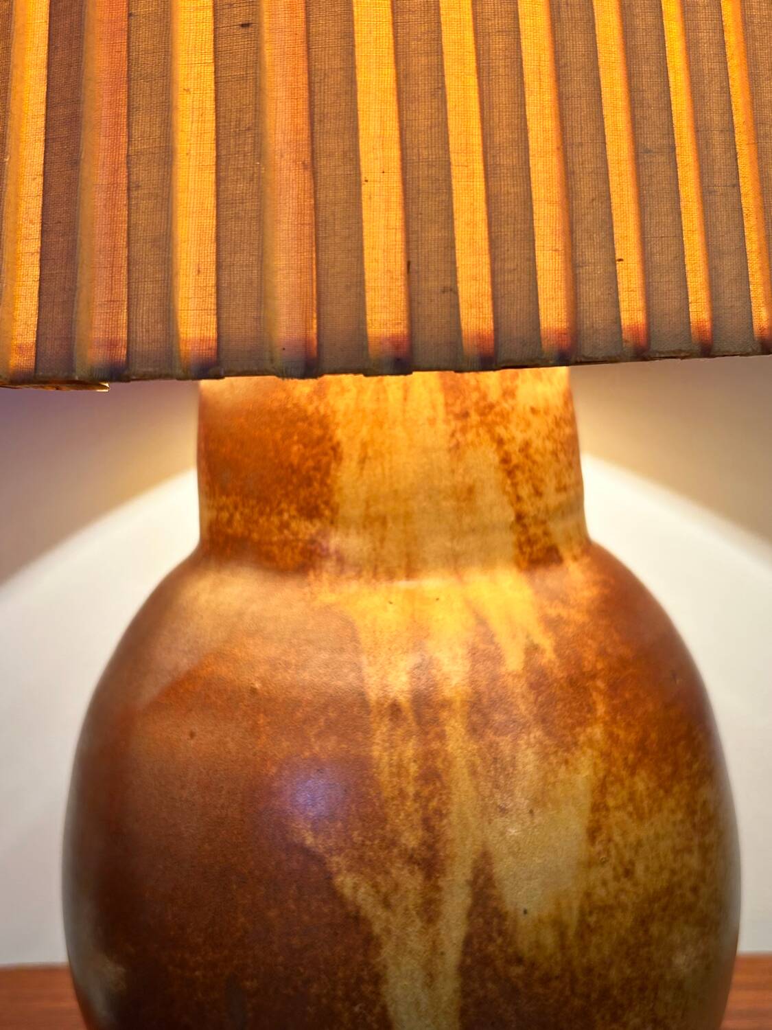 Large sandstone lamp from the 60s