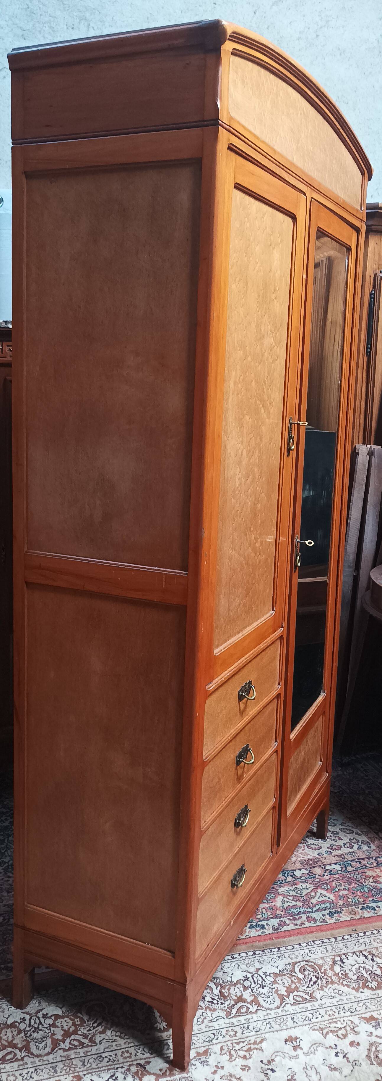 1930s beechwood wardrobe