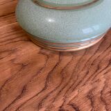 5 verres de lampe vert et doré