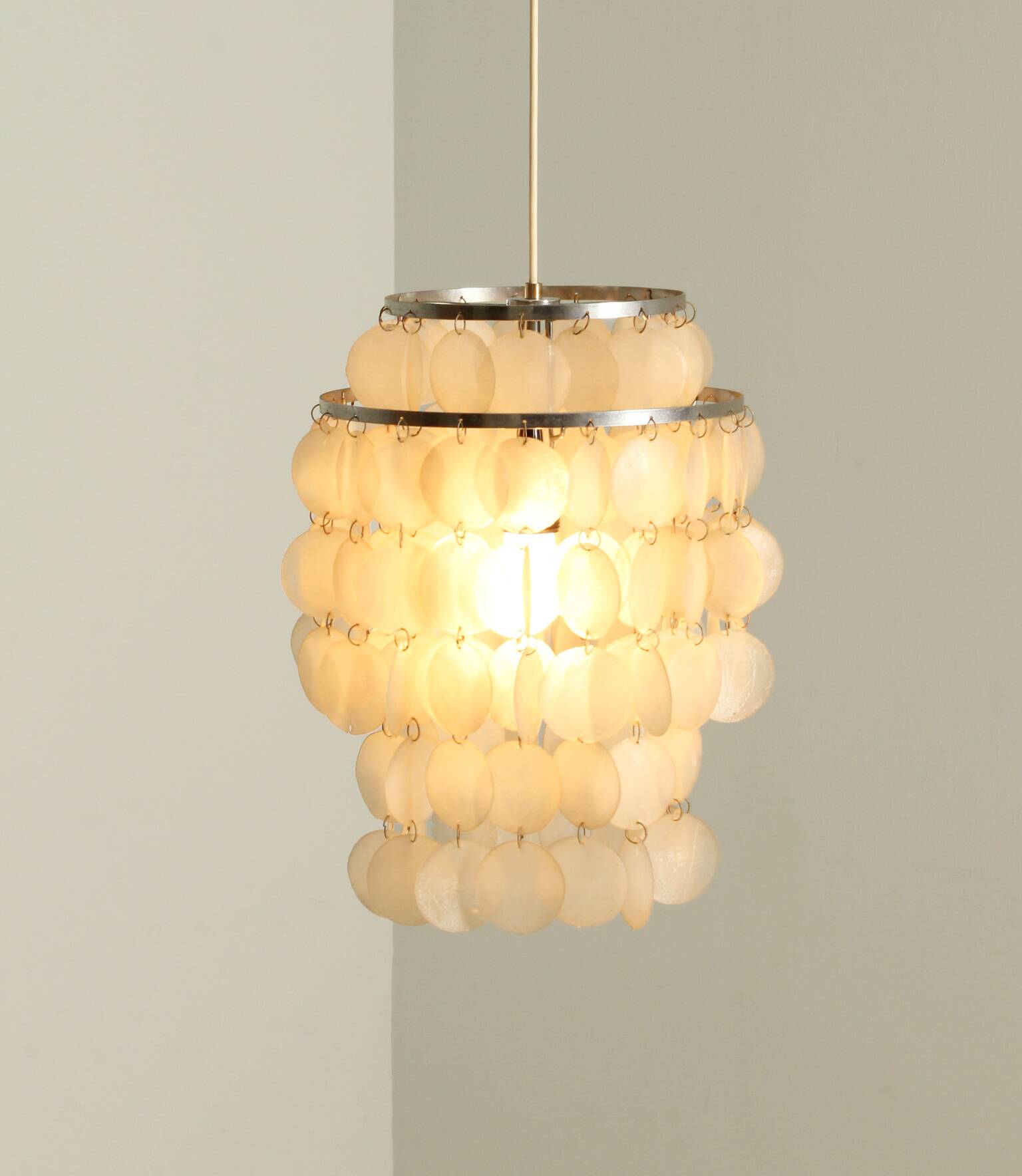 German chandelier in the style of Verner Panton, 1970s.