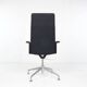 Conference chair, Brunner, with textile cover, black, chrome