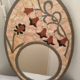 Vintage 70s mosaic mirror
