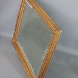 Old frame with keys, gilded stucco wood, pearl frieze 46x38 cm, foliage 40.3x32.1 cm + SB glass