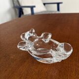 Cendrier vintage en forme d'ours en cristal de Vannes