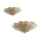 Pair of Murano glass ceiling lights