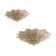 Pair of Murano glass ceiling lights
