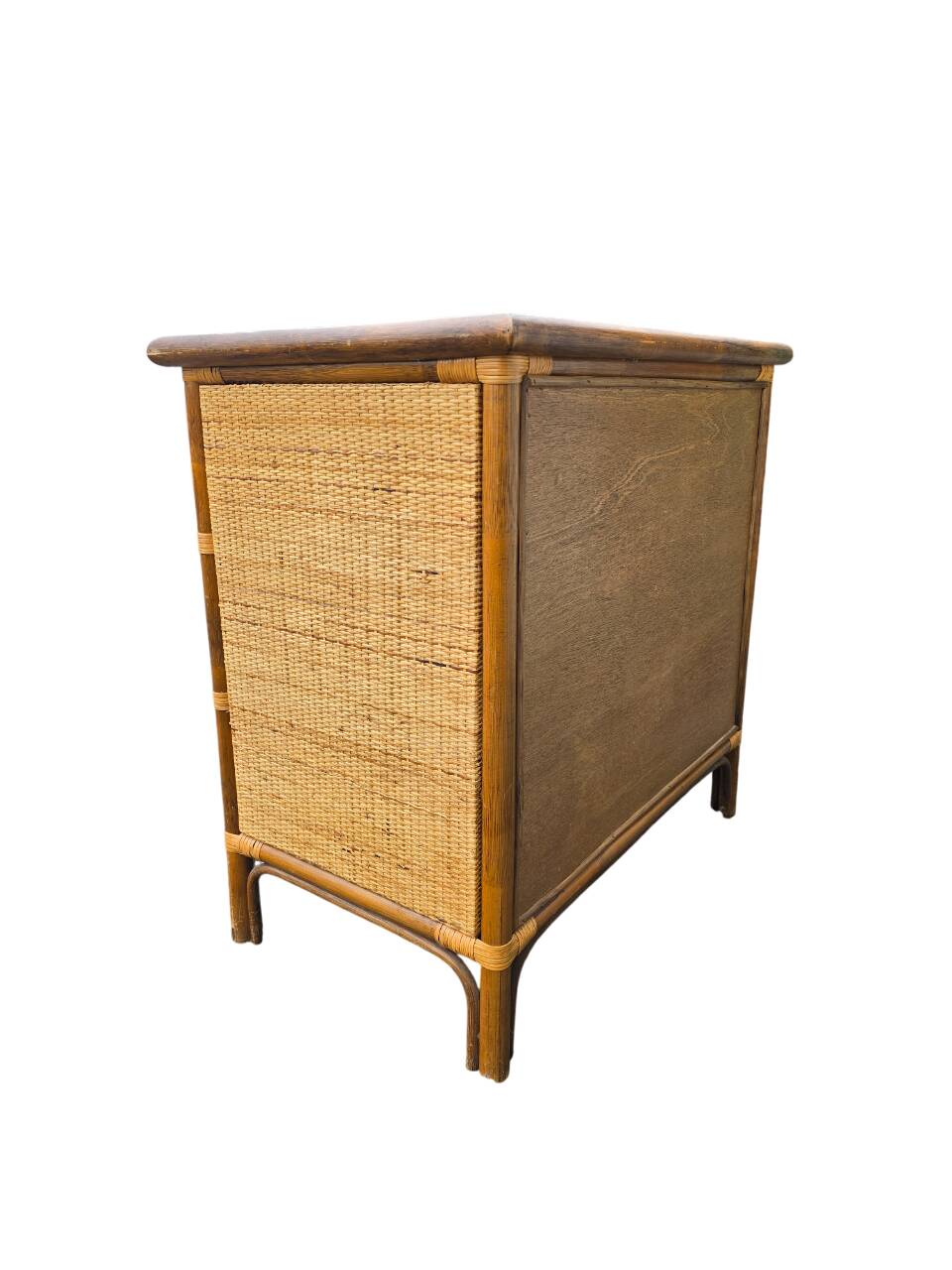 Rattan chest of drawers with 3 drawers