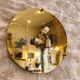 Large wall light / ceiling light in Murano glass, design by Carlo Scarpa, Venini.