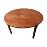 Round table with beech and pine flaps