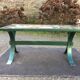 Vintage ceramic coffee table Vallauris spirit with metal x base