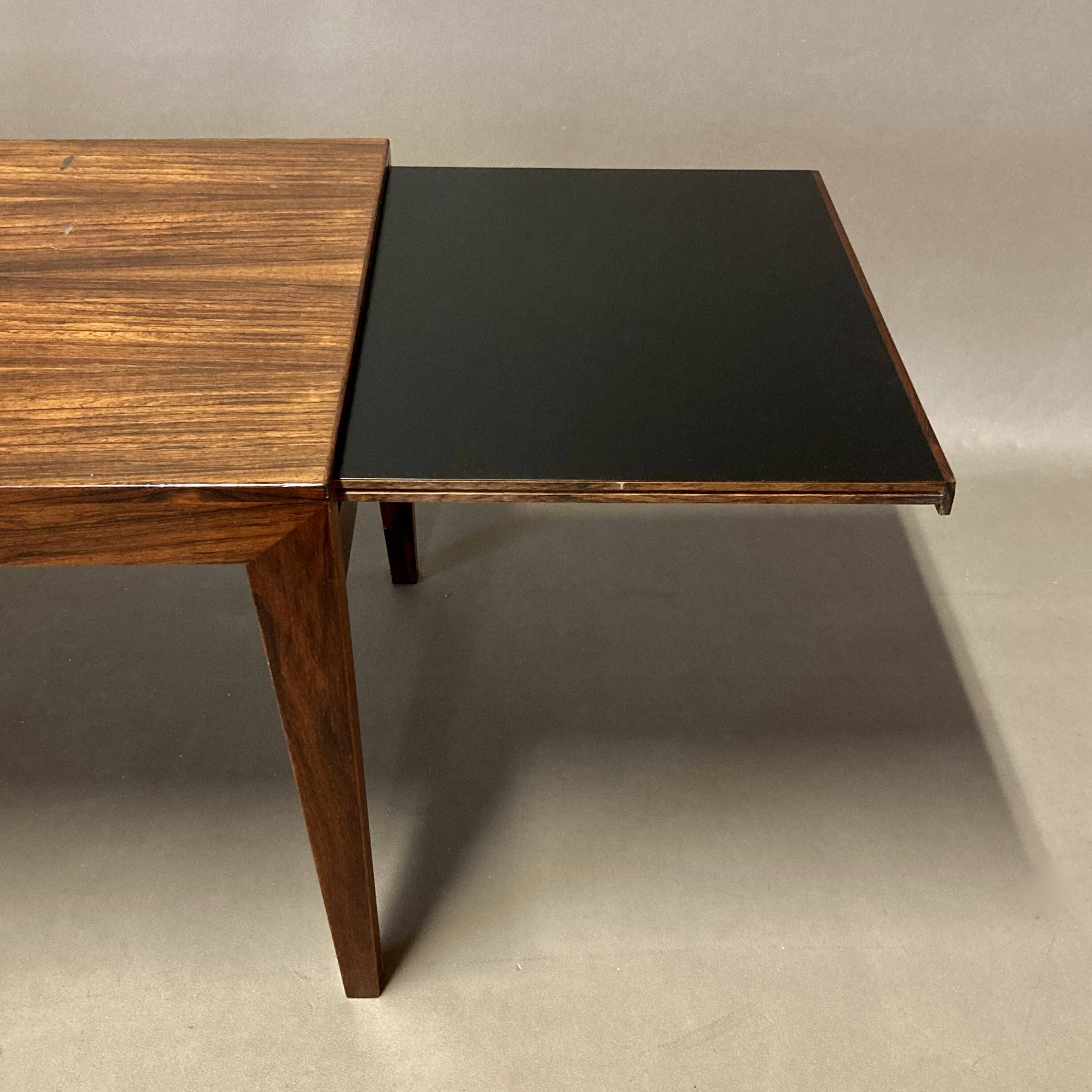 Scandinavian design rosewood coffee table 1950.
