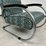 Tubular steel armchair by Tubax