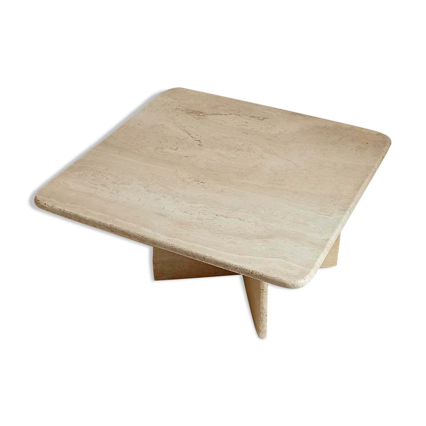 Travertine coffee table 70s