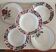 Lot 5 assiettes dépareillées terre de fer