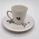 Porcelain Coffee Mug with Cornflower Decor