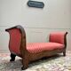Bench, Mahogany Daybed, Restoration Period, 19th Century