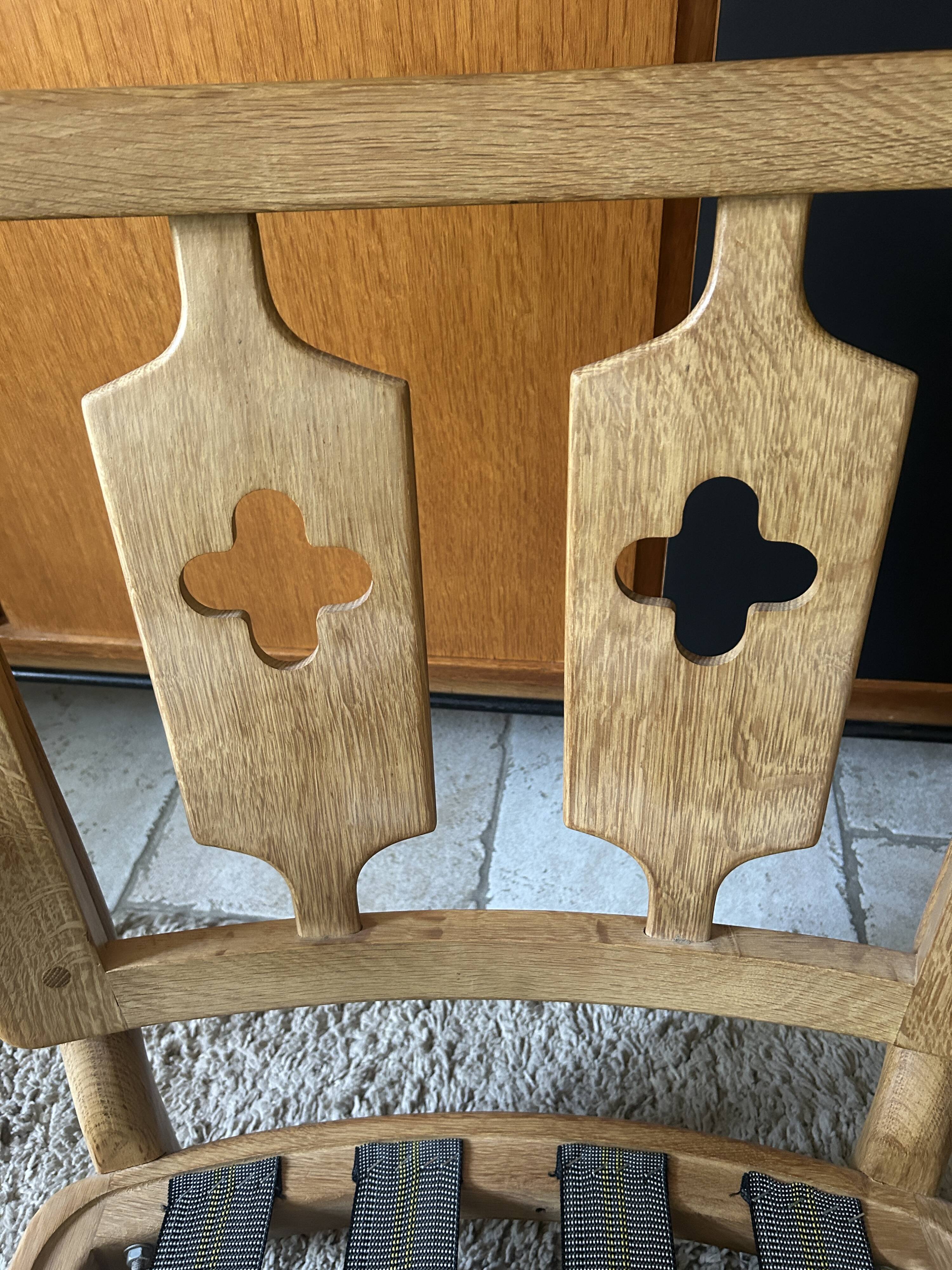 Guillerme et Chambron, José oak armchair, Edition Votre Maison 1960