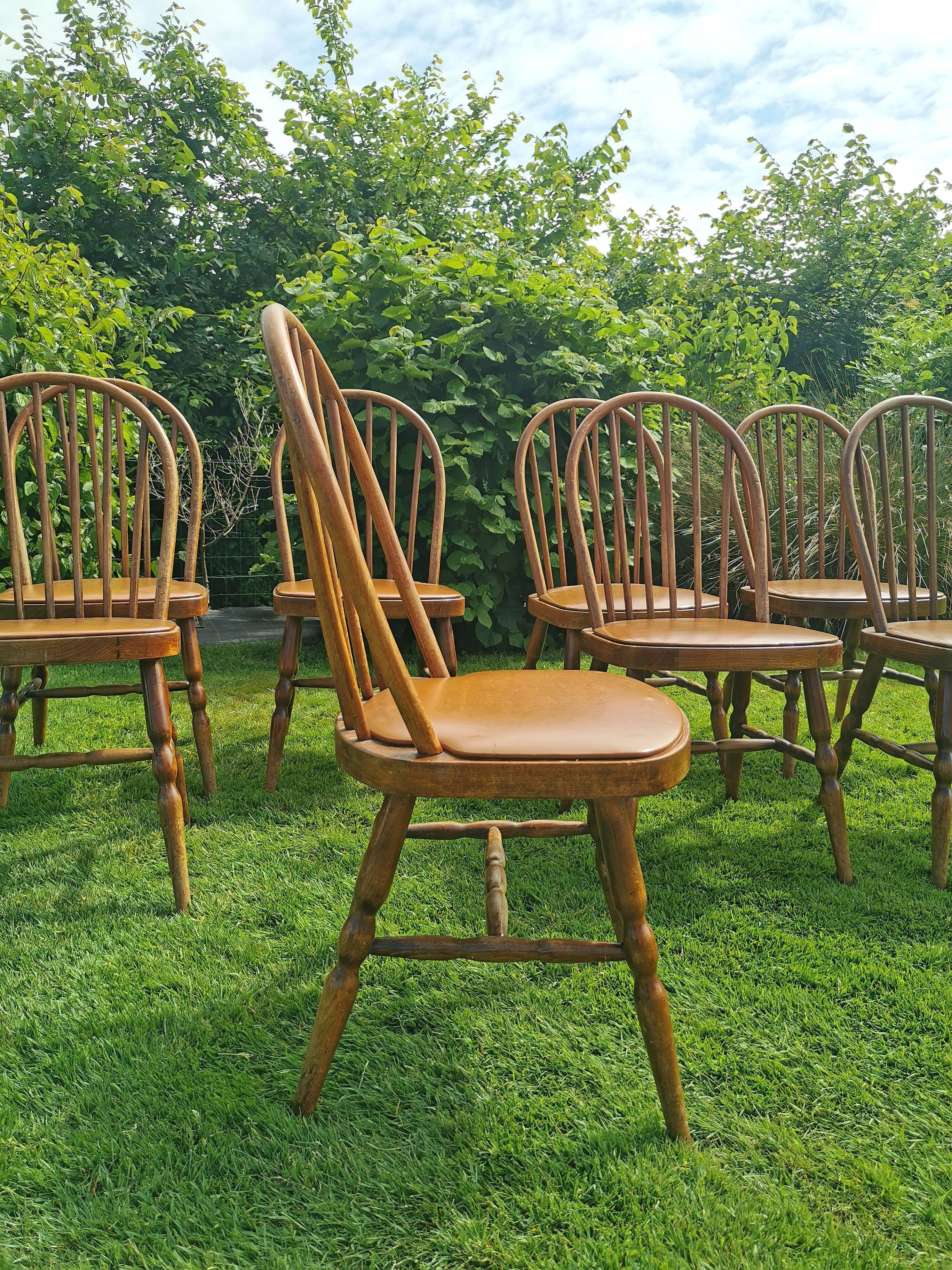 Set of 8 Baumann bistro chairs
