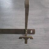 Porte-manteau art deco en métal chromé