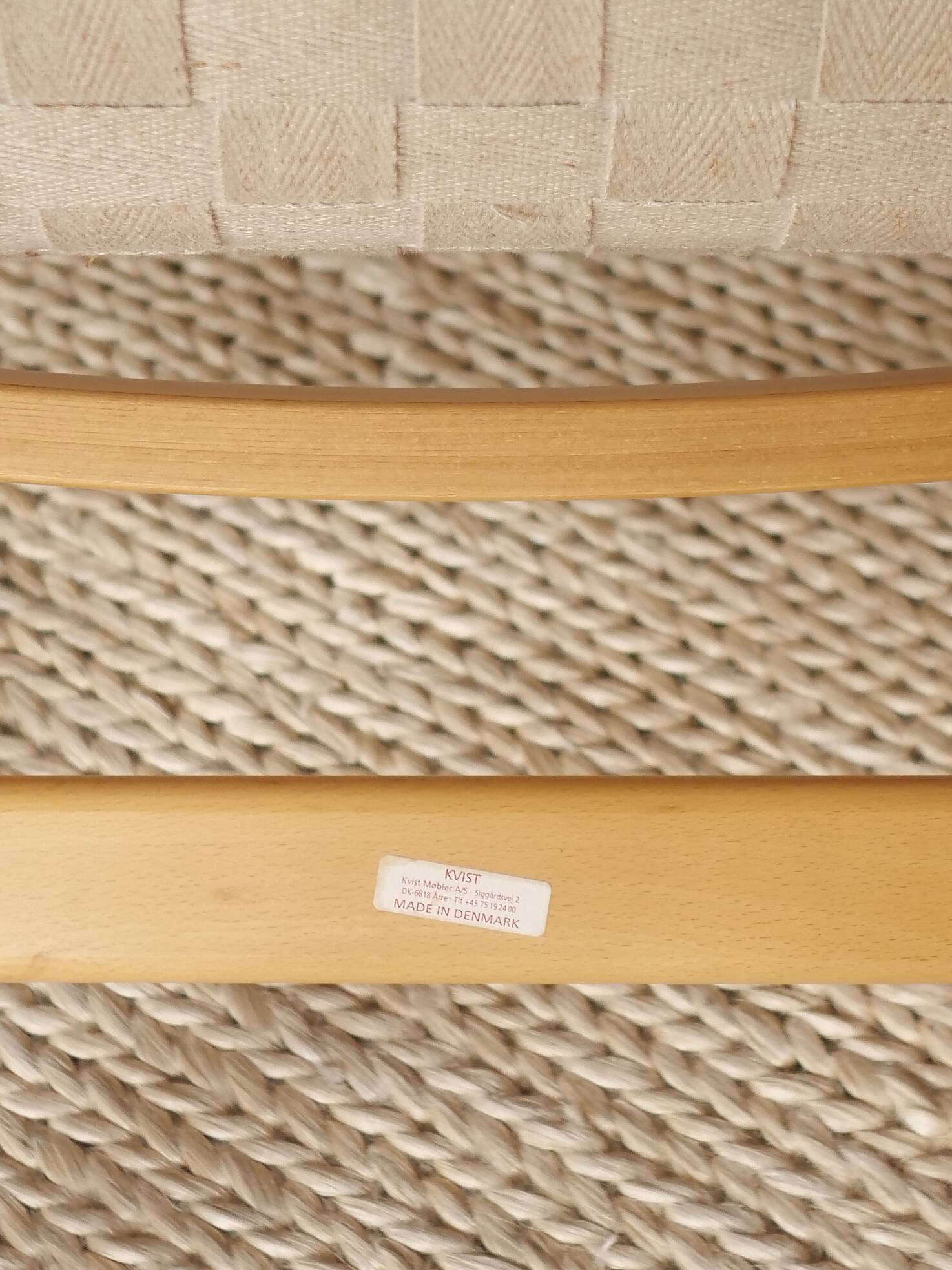 Fauteul Scandinave Finn Ostergaard avec ottoman