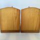 Pair of zoomorphic reindeer wooden bookends