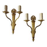 Appliques en bronze doré