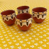 Set of 4 artisan drip cups