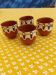 Lot de 4 tasses à gouttes artisanales