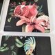 4 Orval coasters – Exotic decor with parrots and pomegranates