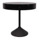 Porada Arredi Black Round side Table 1980s Italy