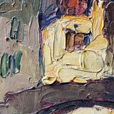 Tableau signé Louis PASTOUR 1876-1948 Vue du pont de Sospel (Provence)