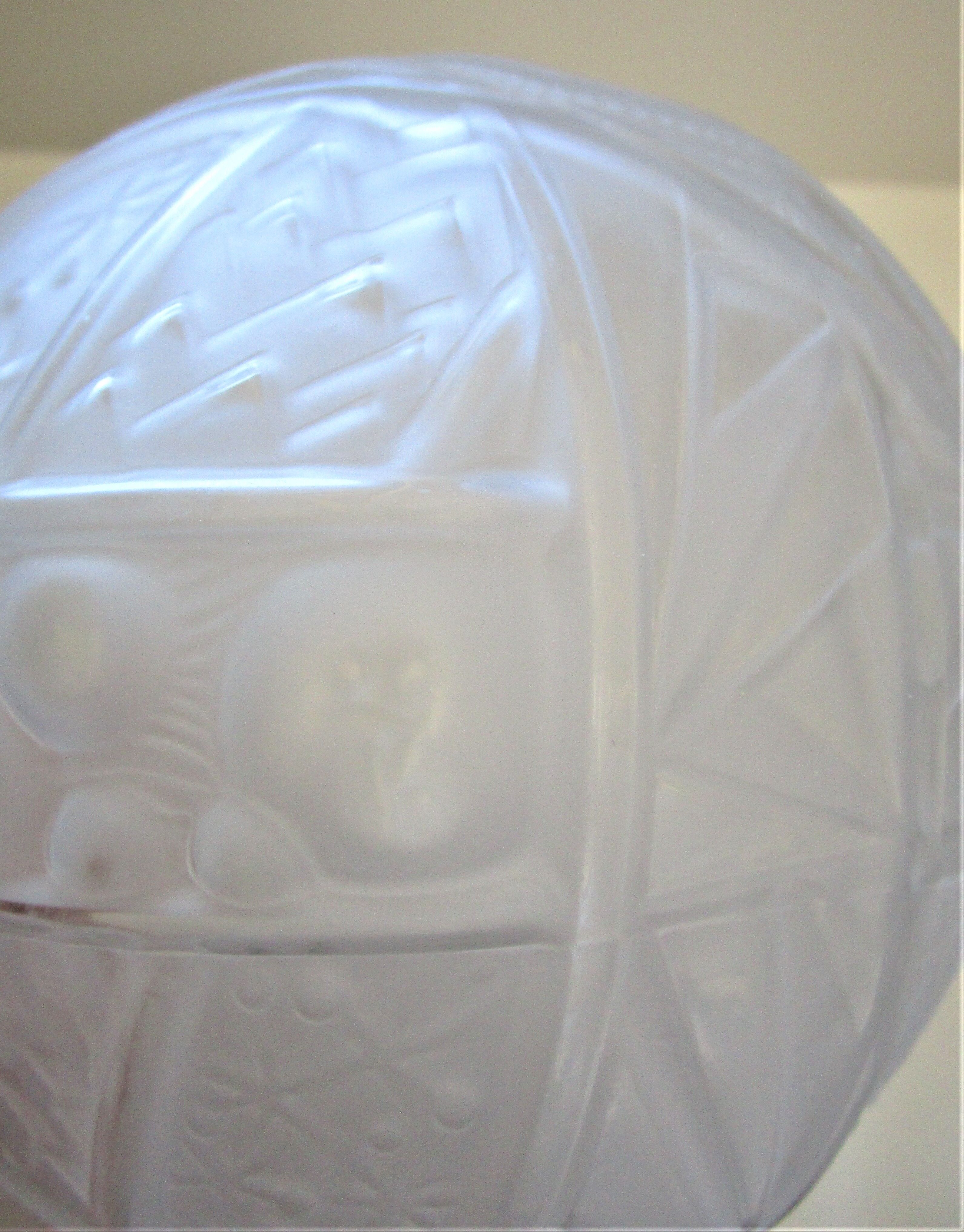 Globe glass ball Muller Brothers Art Deco 30s