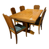 Dining table and its 6 chairs