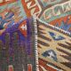 7x10 Green & Blue Geometric Pattern Kilim Rug, 222x303Cm