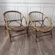 Paire de fauteuils en rotin vintage