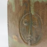 "Totem" vase signed by Anthony Pitot – unique piece, 1980s