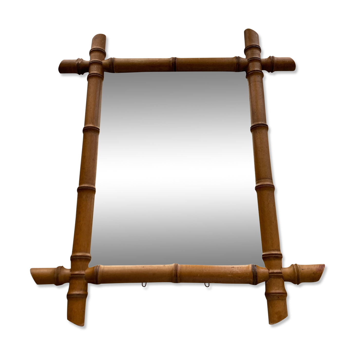 Bamboo wood mirror