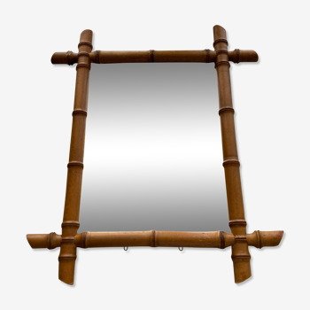 Bamboo wood mirror