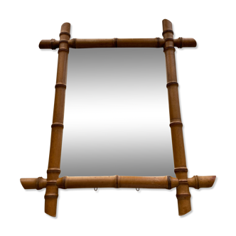 Miroir bois bambou