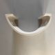 Matte glazed ceramic crocodile print wall light - French manufacture