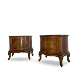 Paire de tables de chevet italiennes du milieu du XXe siècle