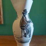 Vase en céramique vintage art Provencal , Lavandou