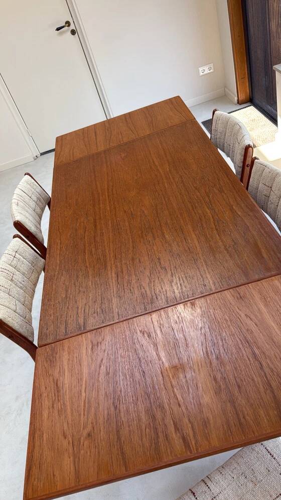 Vintage Danish dining set table and chairs